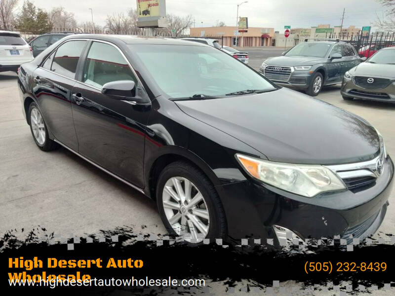 2012 Toyota Camry for sale at High Desert Auto Wholesale in Albuquerque NM