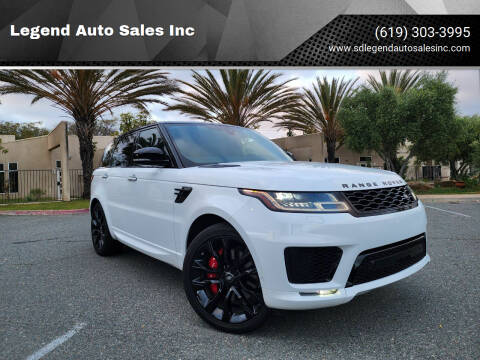 2020 Land Rover Range Rover Sport for sale at Legend Auto Sales Inc in Lemon Grove CA