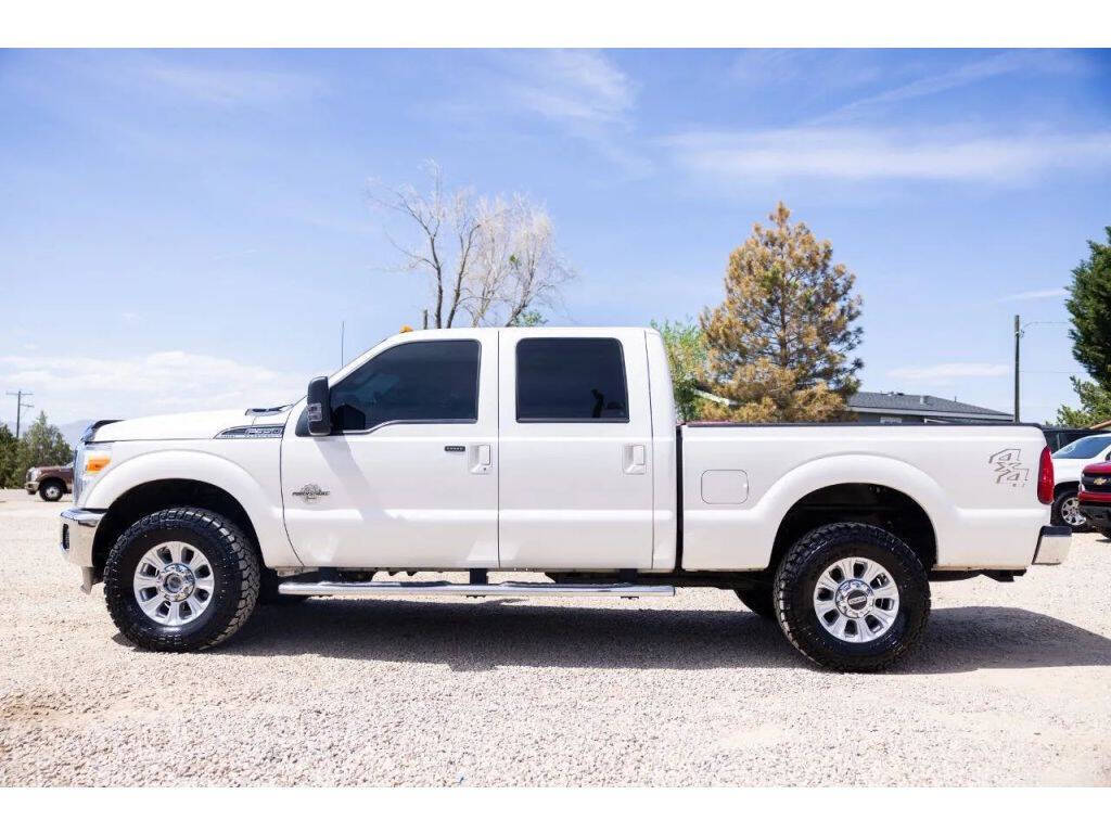 2013 Ford F-350 Super Duty Lariat - White Platinum Metallic Tri-Coat exterior view 4