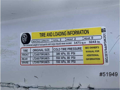 2018 Chevrolet Express 2500