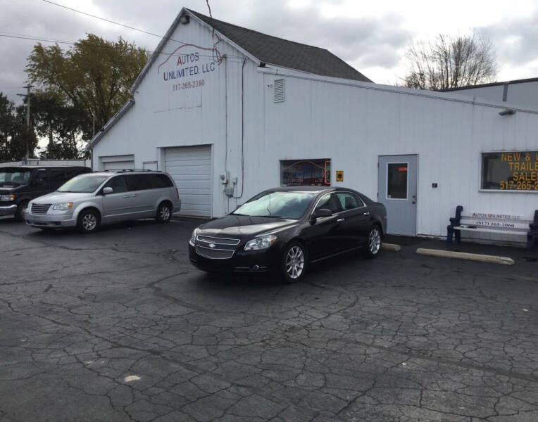 2010 Chevrolet Malibu for sale at Autos Unlimited, LLC in Adrian MI