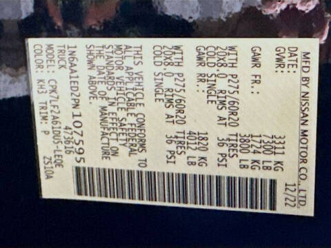 2023 Nissan Titan Platinum Reserve