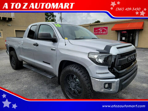 2015 Toyota Tundra for sale at A TO Z  AUTOMART in West Palm Beach FL