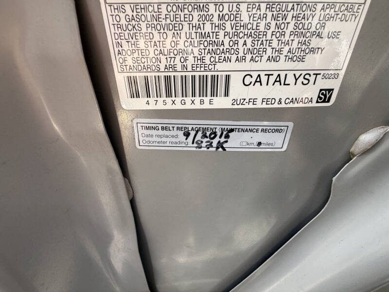 2002 Toyota Tundra SR5 V8