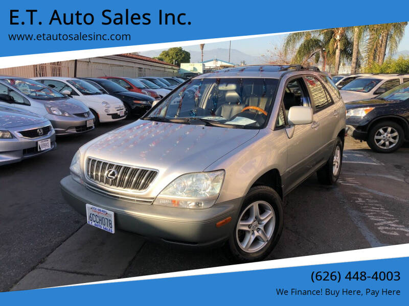 2001 Lexus RX 300 for sale at E.T. Auto Sales Inc. in El Monte CA
