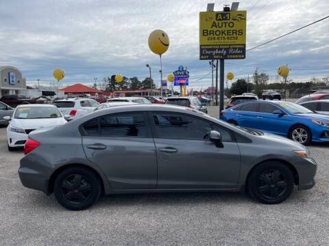2012 Honda Civic for sale at A - 1 Auto Brokers in Ocean Springs MS