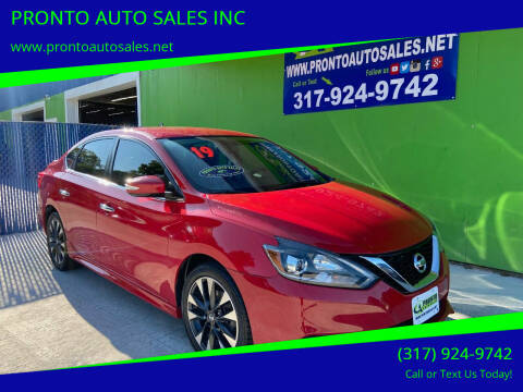 2019 Nissan Sentra for sale at PRONTO AUTO SALES INC in Indianapolis IN