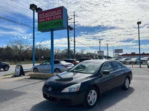 2007 Honda Accord for sale at NTX Autoplex in Garland TX