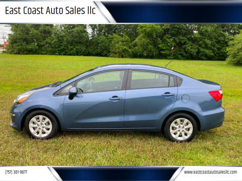 2016 Kia Rio for sale at East Coast Auto Sales llc in Virginia Beach VA