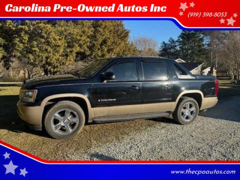 2007 Chevrolet Avalanche for sale at Carolina Pre-Owned Autos Inc in Durham NC