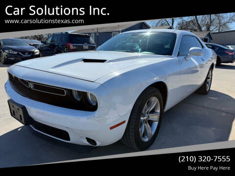 2015 Dodge Challenger for sale at Car Solutions Inc. in San Antonio TX