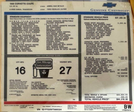 1996 Chevrolet Corvette