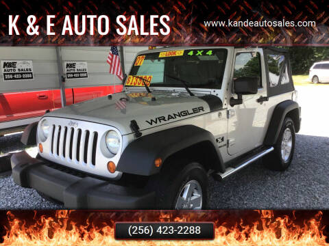 2007 Jeep Wrangler for sale at K & E Auto Sales in Ardmore AL
