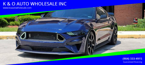 2018 Ford Mustang for sale at K & O AUTO WHOLESALE INC in Jacksonville FL