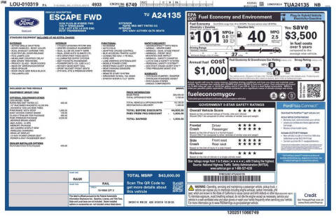 2026 Ford Escape Plug-In Hybrid PHEV