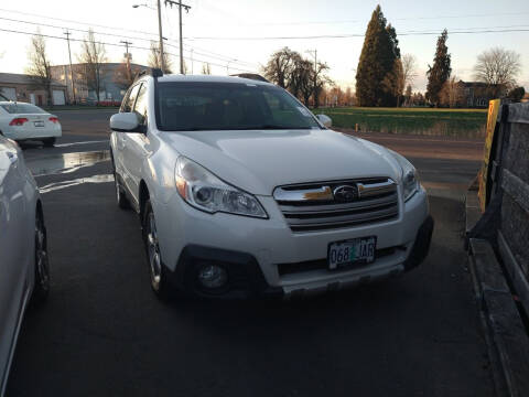 2013 Subaru Outback for sale at M AND S CAR SALES LLC in Independence OR