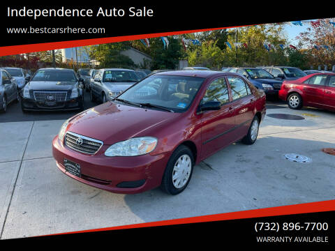 2006 Toyota Corolla for sale at Independence Auto Sale in Bordentown NJ