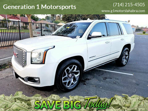 2015 GMC Yukon for sale at Generation 1 Motorsports in Whittier CA