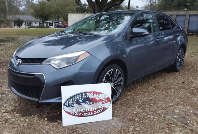 2015 Toyota Corolla for sale at Theron's Auto Sales, LLC in Deridder, LA