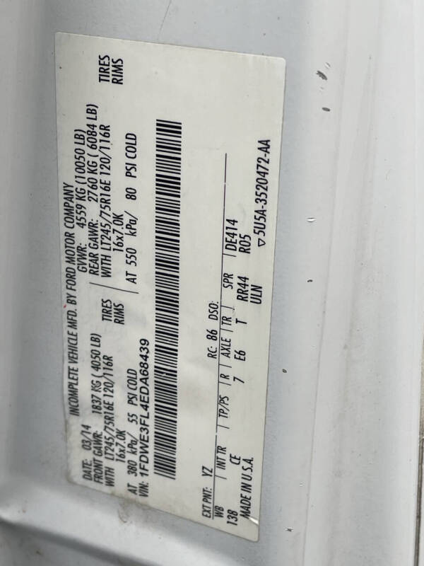 2014 Ford E-Series E-350 SD