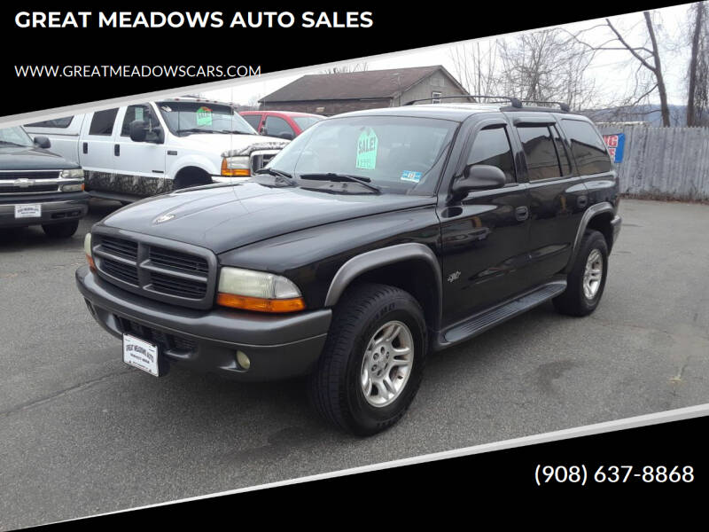 2002 Dodge Durango for sale at GREAT MEADOWS AUTO SALES in Great Meadows NJ
