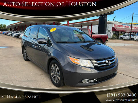 2017 Honda Odyssey for sale at Auto Selection of Houston in Houston TX