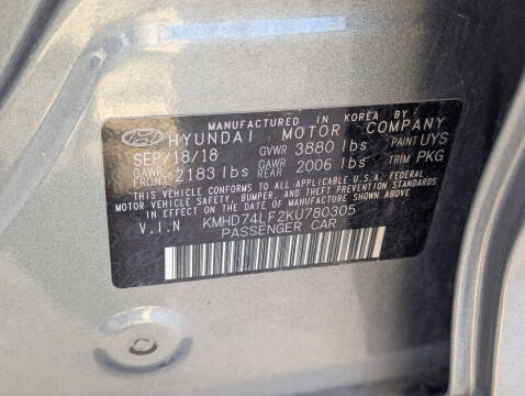 2019 Hyundai Elantra SE