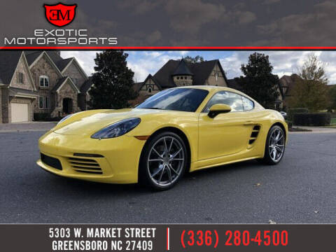 2018 Porsche 718 Cayman for sale at Exotic Motorsports in Greensboro NC