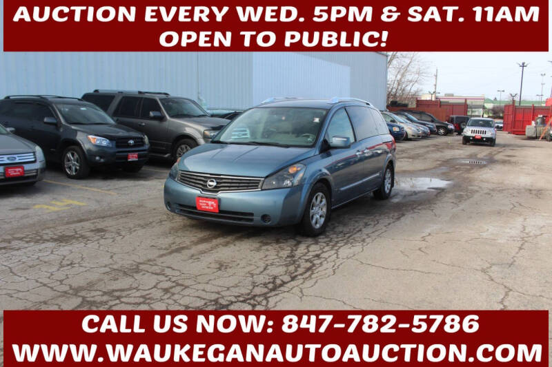 2008 Nissan Quest for sale at Waukegan Auto Auction in Waukegan IL