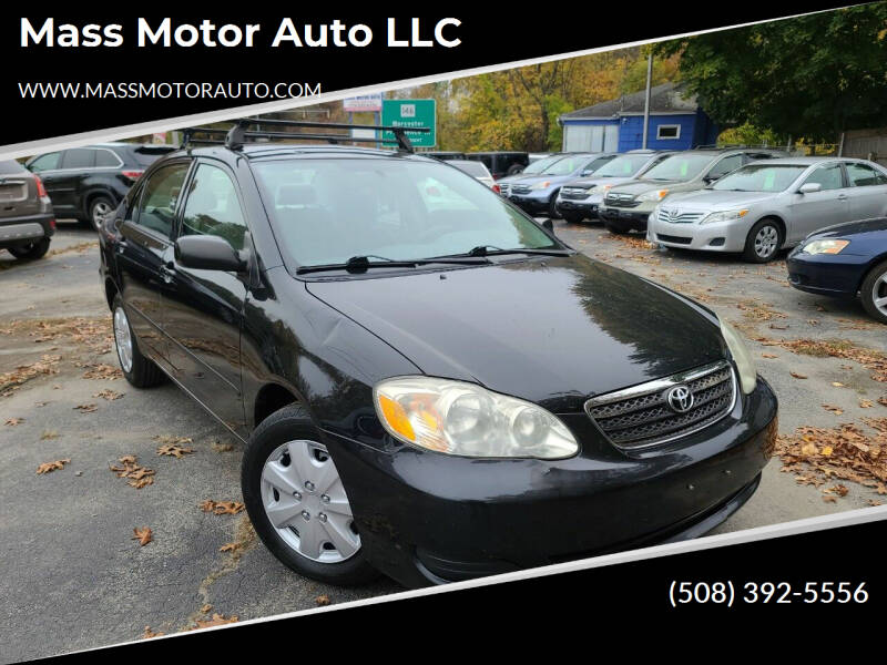 2007 Toyota Corolla for sale at Mass Motor Auto LLC in Millbury MA