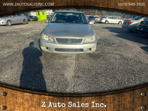 2001 Lexus IS 300 for sale at Z Auto Sales Inc. in Rocky Mount NC