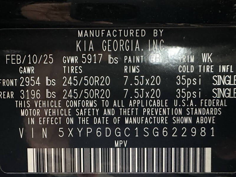 2025 Kia Telluride S