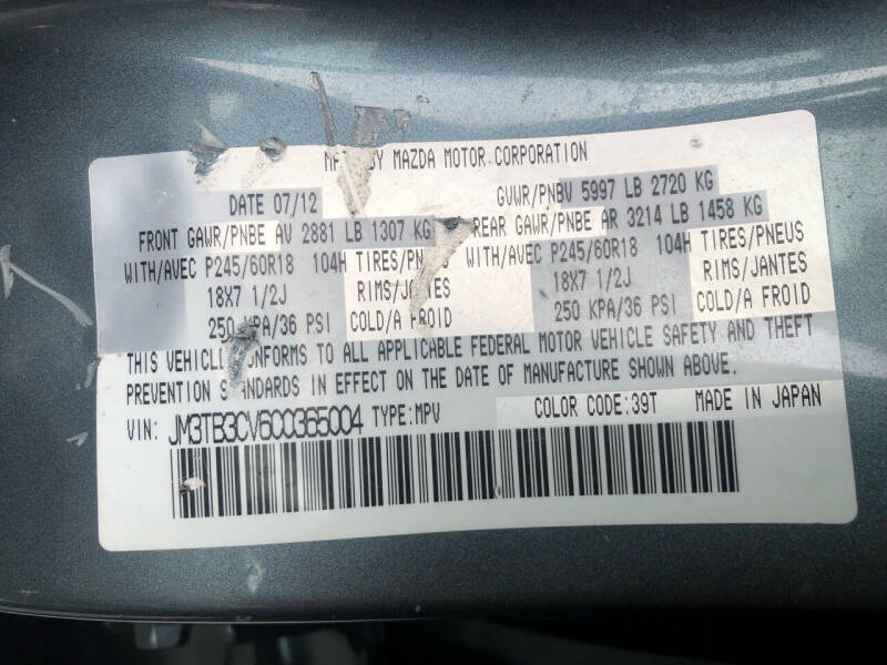 2012 Mazda CX-9 Touring