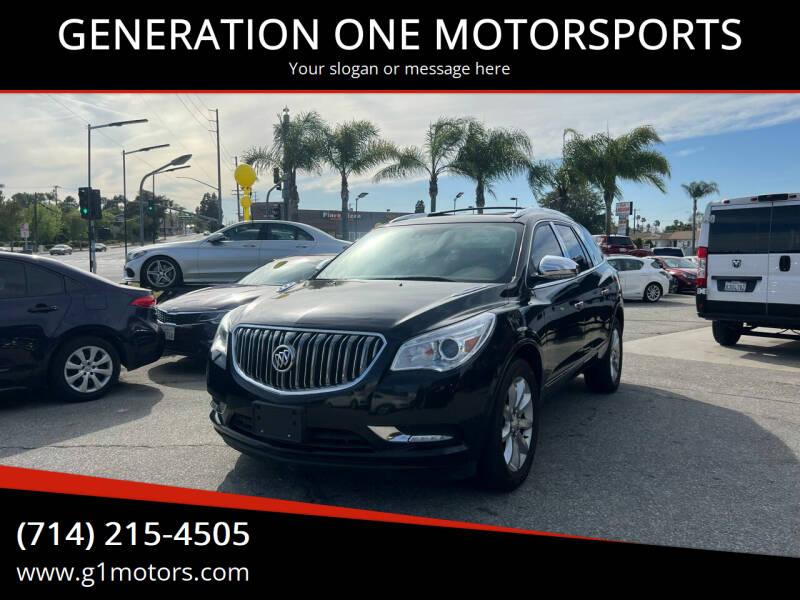 2017 Buick Enclave for sale at GENERATION ONE MOTORSPORTS in La Habra CA