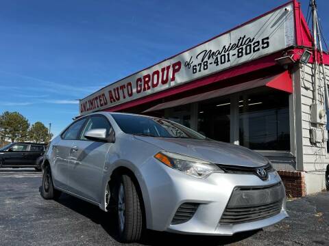 2014 Toyota Corolla for sale at Unlimited Auto Group of Marietta in Marietta GA