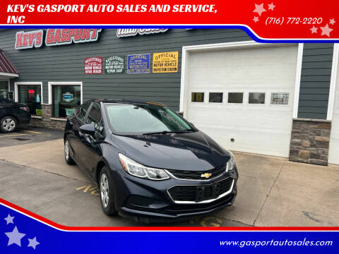 2016 Chevrolet Cruze for sale at KEV'S GASPORT AUTO SALES AND SERVICE, INC in Gasport NY
