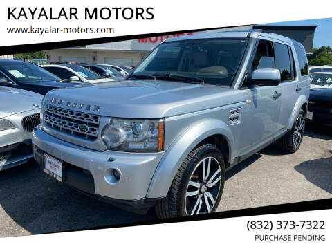 2012 Land Rover LR4 for sale at KAYALAR MOTORS in Houston TX