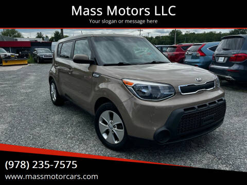 2016 Kia Soul for sale at Mass Motors LLC in Worcester MA
