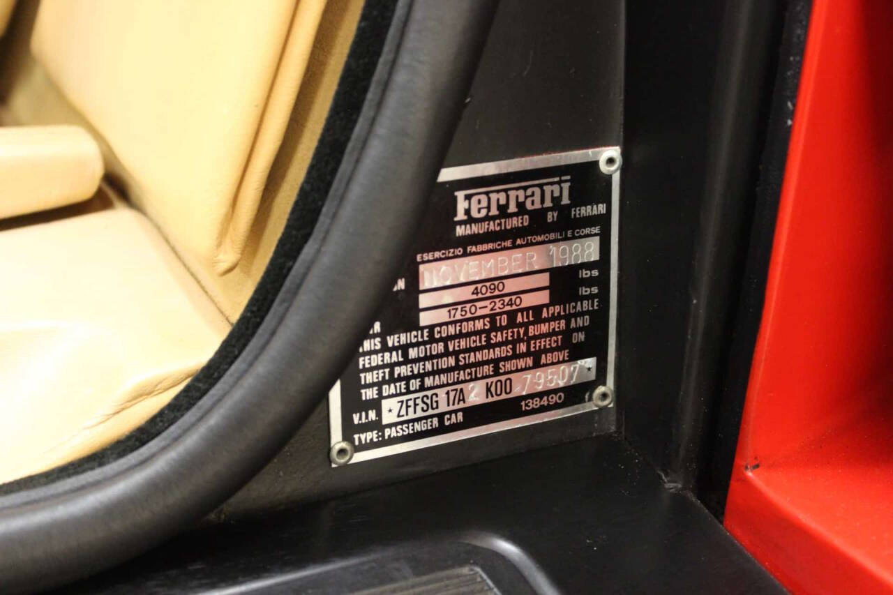 1989 Ferrari Testarossa 45