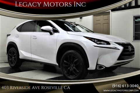 2016 Lexus NX 200t for sale at Legacy Motors Inc in Roseville CA
