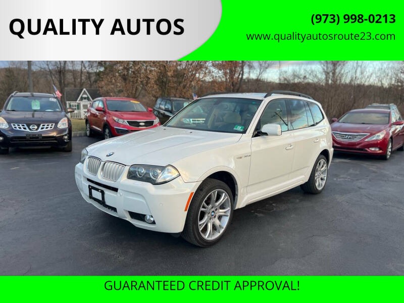 2008 BMW X3 for sale at QUALITY AUTOS in Hamburg NJ