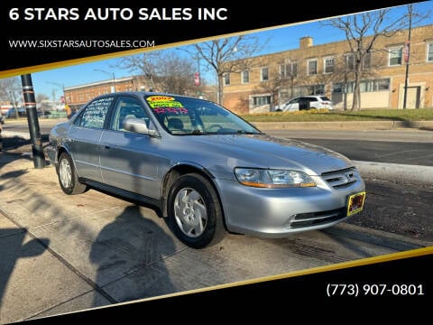 2002 Honda Accord for sale at 6 STARS AUTO SALES INC in Chicago IL