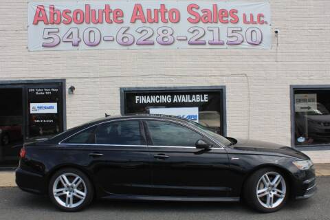 2016 Audi A6 for sale at Absolute Auto Sales in Fredericksburg VA