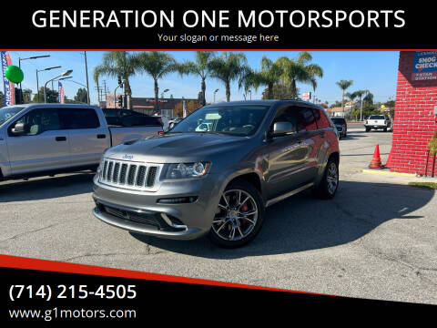 2012 Jeep Grand Cherokee for sale at GENERATION ONE MOTORSPORTS in La Habra CA