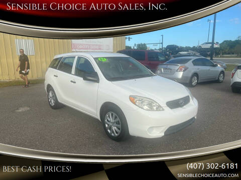 2007 Toyota Matrix for sale at Sensible Choice Auto Sales, Inc. in Longwood FL