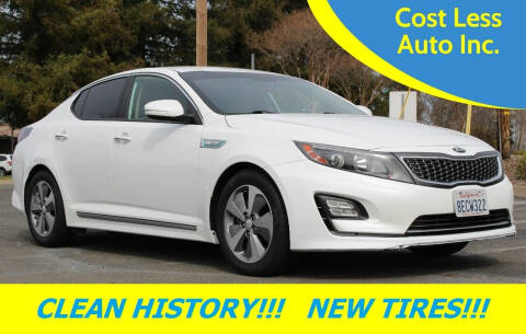 2016 Kia Optima Hybrid for sale at Cost Less Auto Inc. in Rocklin CA