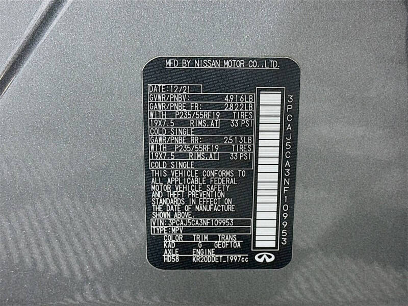 2022 Infiniti QX50 Essential