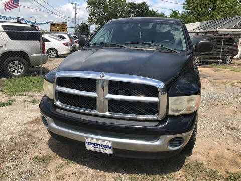2003 Dodge Ram Pickup 1500 for sale at Simmons Auto Sales in Denison TX