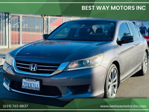 2014 Honda Accord for sale at BEST WAY MOTORS INC in San Diego CA