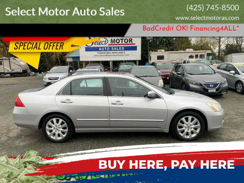 2007 Honda Accord for sale at Select Motor Auto Sales in Lynnwood WA